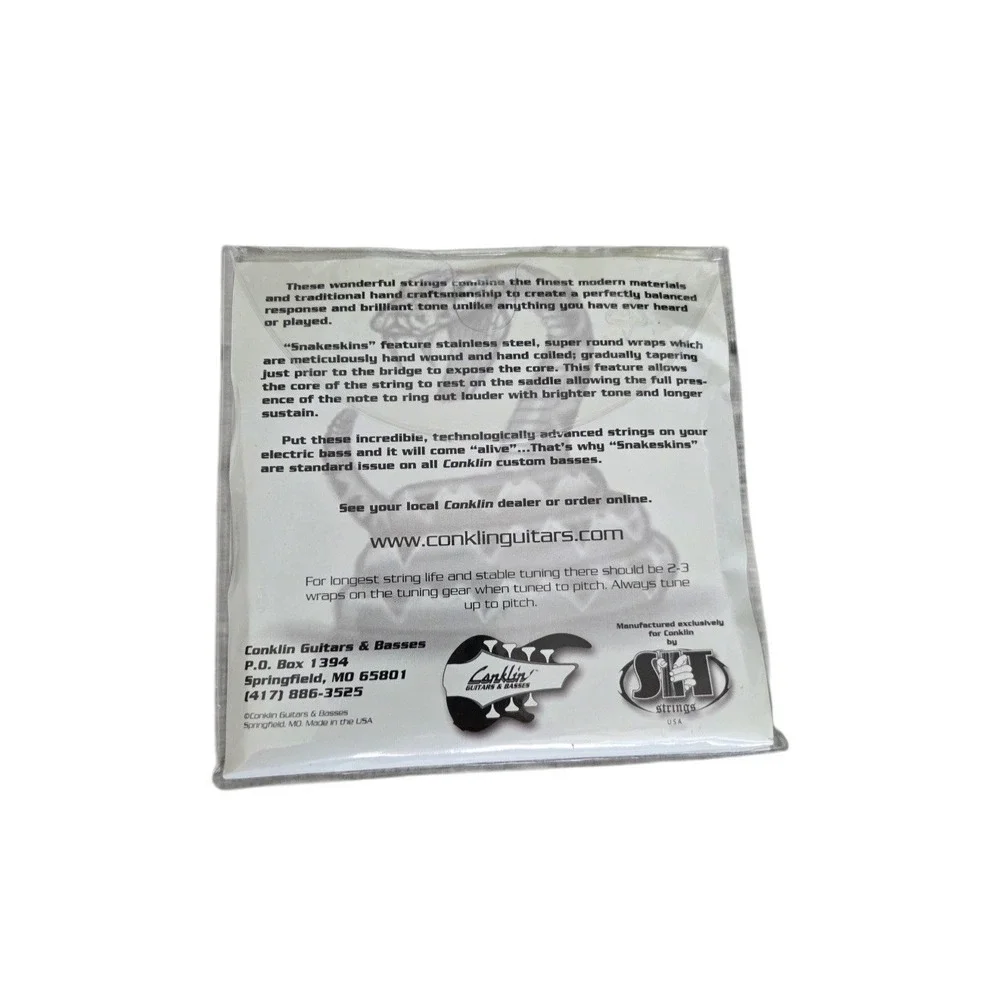 Conklin Snakeskins Bass Strings Custom 18–107 Set‎ Stainless Steel USA NEW